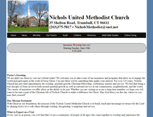 Tablet Screenshot of nicholsumc.org